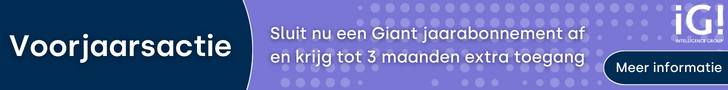 Banner van iG Giant actie